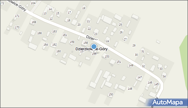 Dzierzkowice-Góry, Dzierzkowice-Góry, 155, mapa Dzierzkowice-Góry