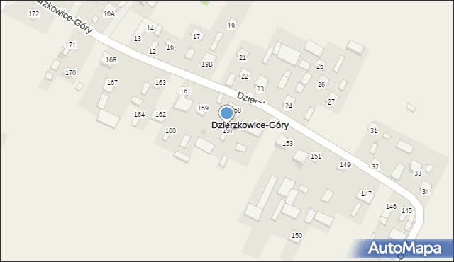 Dzierzkowice-Góry, Dzierzkowice-Góry, 157, mapa Dzierzkowice-Góry