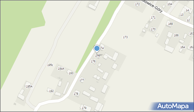 Dzierzkowice-Góry, Dzierzkowice-Góry, 175, mapa Dzierzkowice-Góry