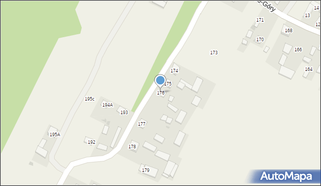 Dzierzkowice-Góry, Dzierzkowice-Góry, 176, mapa Dzierzkowice-Góry
