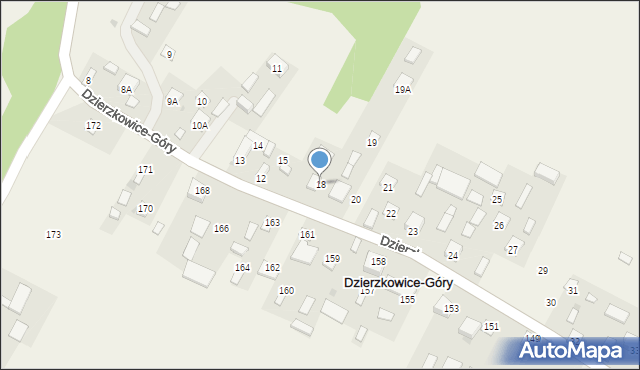 Dzierzkowice-Góry, Dzierzkowice-Góry, 18, mapa Dzierzkowice-Góry