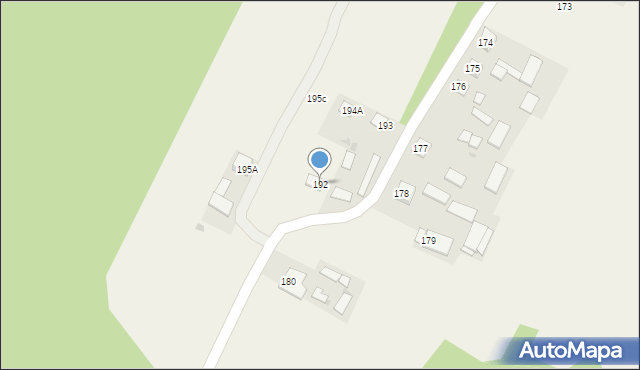 Dzierzkowice-Góry, Dzierzkowice-Góry, 192, mapa Dzierzkowice-Góry