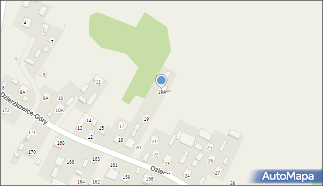 Dzierzkowice-Góry, Dzierzkowice-Góry, 19A, mapa Dzierzkowice-Góry