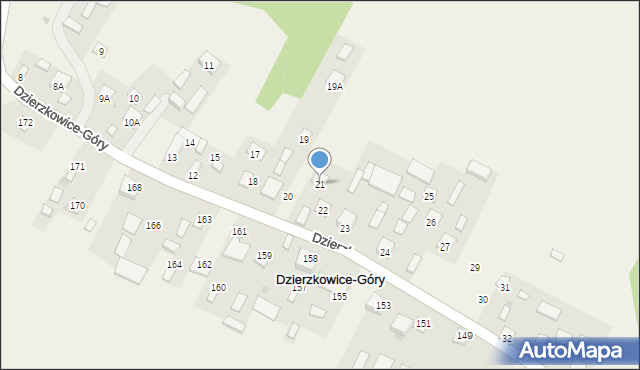 Dzierzkowice-Góry, Dzierzkowice-Góry, 21, mapa Dzierzkowice-Góry