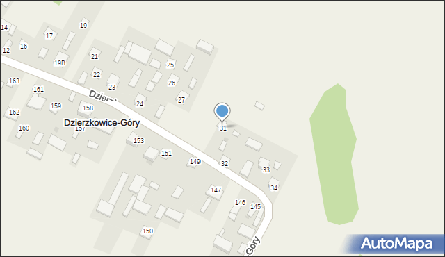 Dzierzkowice-Góry, Dzierzkowice-Góry, 31, mapa Dzierzkowice-Góry