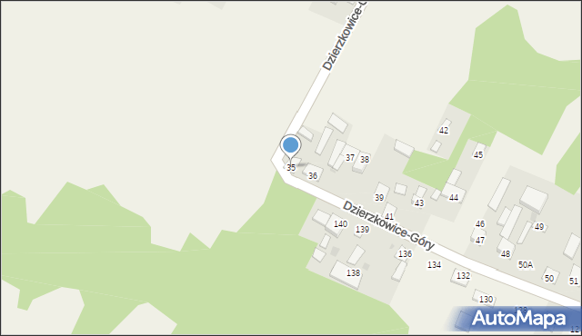 Dzierzkowice-Góry, Dzierzkowice-Góry, 35, mapa Dzierzkowice-Góry