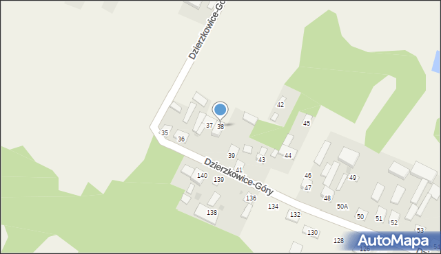 Dzierzkowice-Góry, Dzierzkowice-Góry, 38, mapa Dzierzkowice-Góry