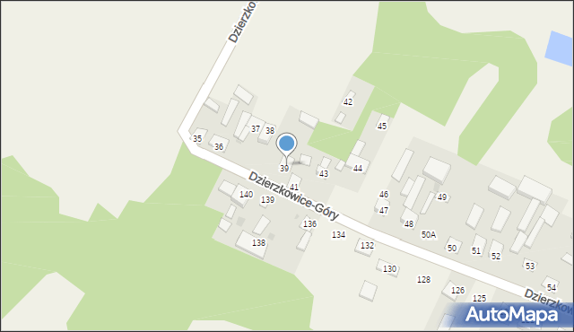 Dzierzkowice-Góry, Dzierzkowice-Góry, 40, mapa Dzierzkowice-Góry