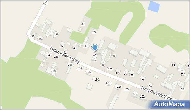 Dzierzkowice-Góry, Dzierzkowice-Góry, 46, mapa Dzierzkowice-Góry