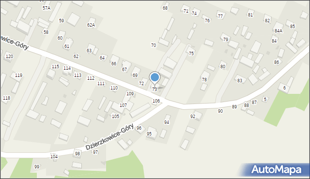 Dzierzkowice-Góry, Dzierzkowice-Góry, 73, mapa Dzierzkowice-Góry
