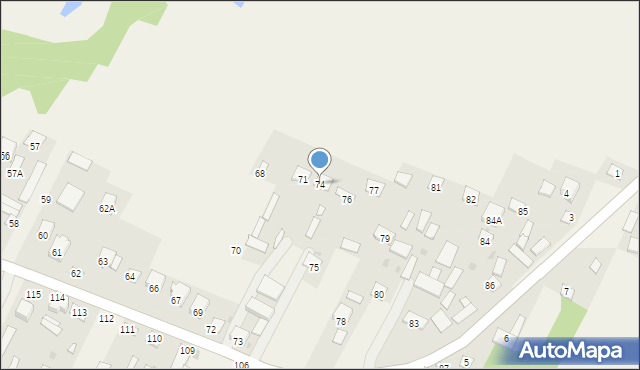 Dzierzkowice-Góry, Dzierzkowice-Góry, 74, mapa Dzierzkowice-Góry