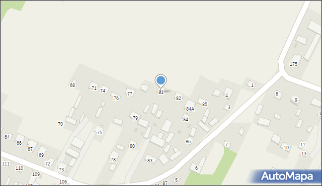 Dzierzkowice-Góry, Dzierzkowice-Góry, 81, mapa Dzierzkowice-Góry