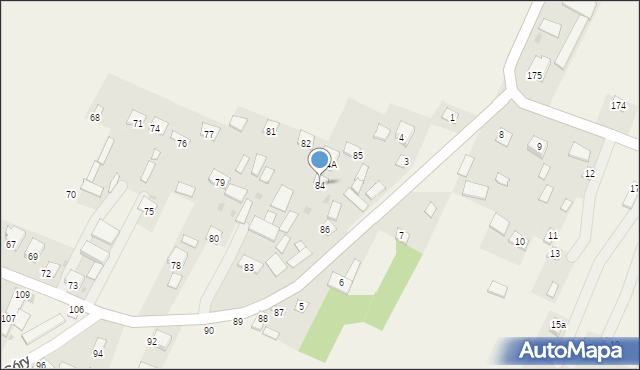 Dzierzkowice-Góry, Dzierzkowice-Góry, 84, mapa Dzierzkowice-Góry