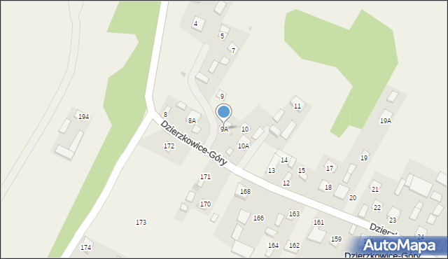 Dzierzkowice-Góry, Dzierzkowice-Góry, 9A, mapa Dzierzkowice-Góry