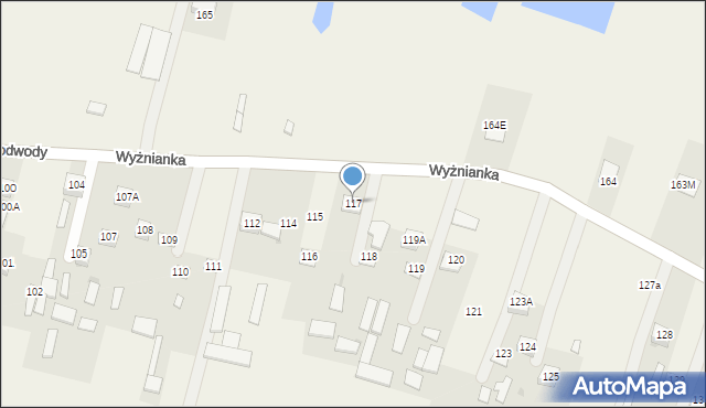 Dzierzkowice-Podwody, Dzierzkowice-Podwody, 117, mapa Dzierzkowice-Podwody