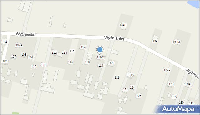 Dzierzkowice-Podwody, Dzierzkowice-Podwody, 119A, mapa Dzierzkowice-Podwody