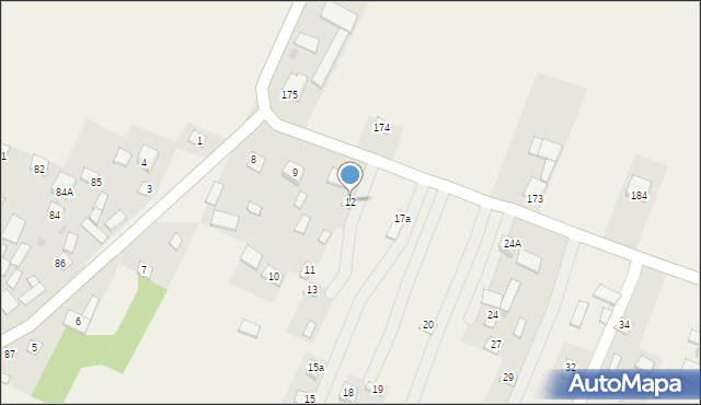 Dzierzkowice-Podwody, Dzierzkowice-Podwody, 12, mapa Dzierzkowice-Podwody