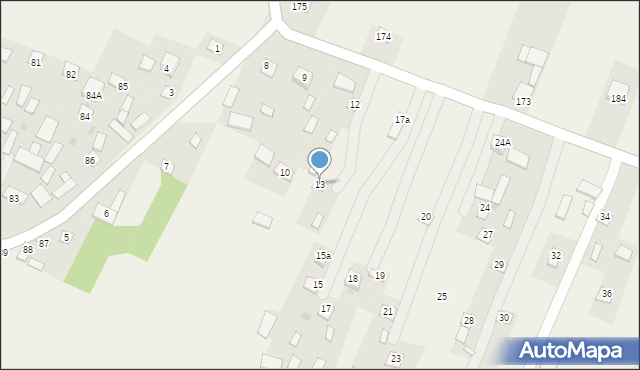 Dzierzkowice-Podwody, Dzierzkowice-Podwody, 13, mapa Dzierzkowice-Podwody