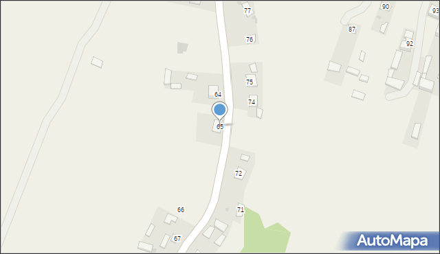 Dzierzkowice-Podwody, Dzierzkowice-Podwody, 65, mapa Dzierzkowice-Podwody