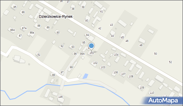 Dzierzkowice-Rynek, Dzierzkowice-Rynek, 101, mapa Dzierzkowice-Rynek
