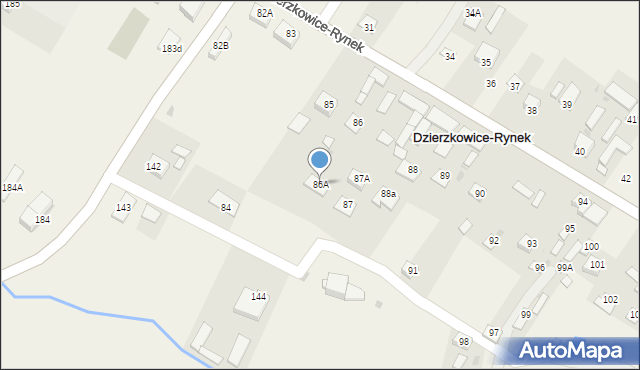 Dzierzkowice-Rynek, Dzierzkowice-Rynek, 86A, mapa Dzierzkowice-Rynek
