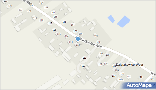Dzierzkowice-Wola, Dzierzkowice-Wola, 112, mapa Dzierzkowice-Wola