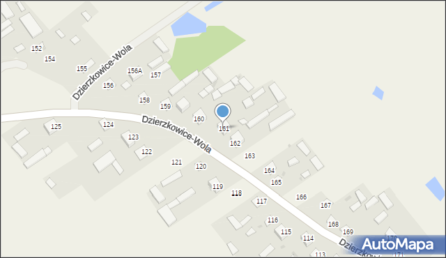 Dzierzkowice-Wola, Dzierzkowice-Wola, 161, mapa Dzierzkowice-Wola