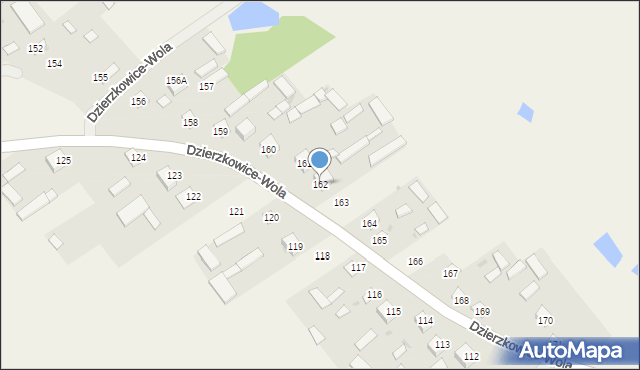Dzierzkowice-Wola, Dzierzkowice-Wola, 162, mapa Dzierzkowice-Wola