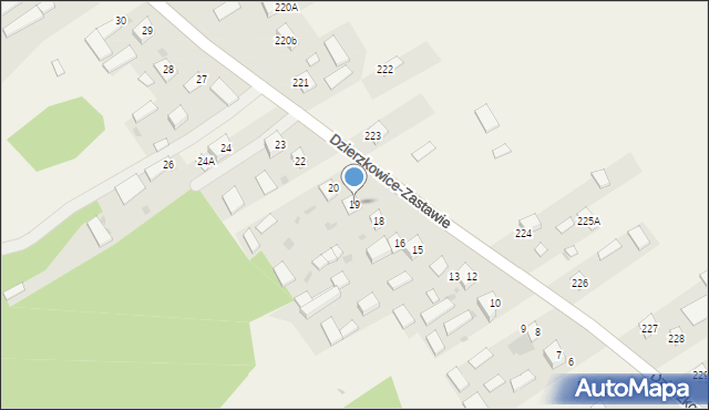 Dzierzkowice-Wola, Dzierzkowice-Wola, 19, mapa Dzierzkowice-Wola