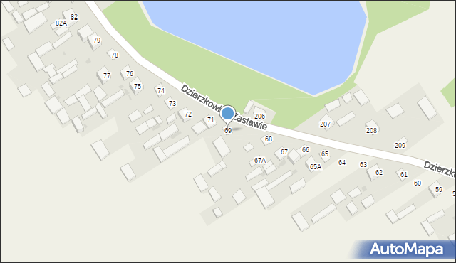 Dzierzkowice-Wola, Dzierzkowice-Wola, 69, mapa Dzierzkowice-Wola