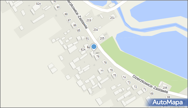 Dzierzkowice-Wola, Dzierzkowice-Wola, 80, mapa Dzierzkowice-Wola