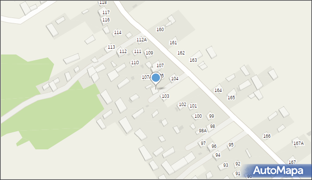 Dzierzkowice-Zastawie, Dzierzkowice-Zastawie, 106, mapa Dzierzkowice-Zastawie