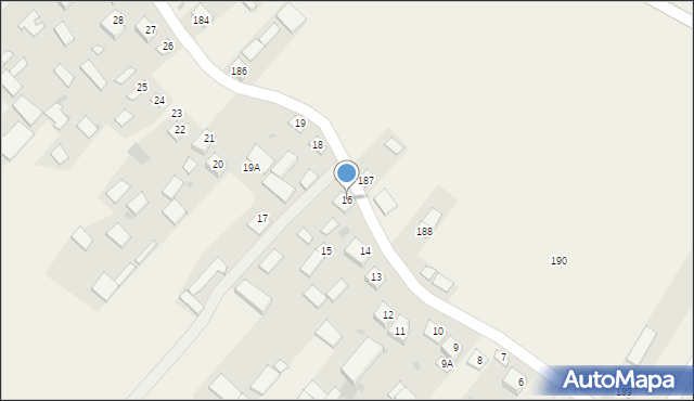 Dzierzkowice-Zastawie, Dzierzkowice-Zastawie, 16, mapa Dzierzkowice-Zastawie