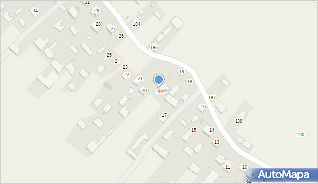 Dzierzkowice-Zastawie, Dzierzkowice-Zastawie, 19A, mapa Dzierzkowice-Zastawie