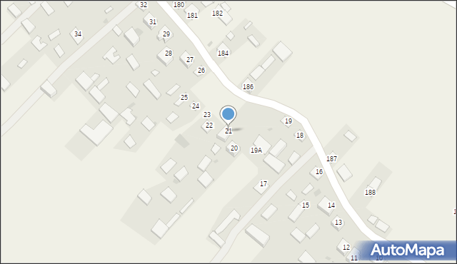 Dzierzkowice-Zastawie, Dzierzkowice-Zastawie, 21, mapa Dzierzkowice-Zastawie