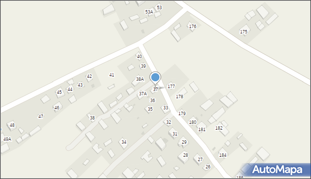 Dzierzkowice-Zastawie, Dzierzkowice-Zastawie, 37, mapa Dzierzkowice-Zastawie