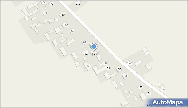Dzierzkowice-Zastawie, Dzierzkowice-Zastawie, 61A, mapa Dzierzkowice-Zastawie