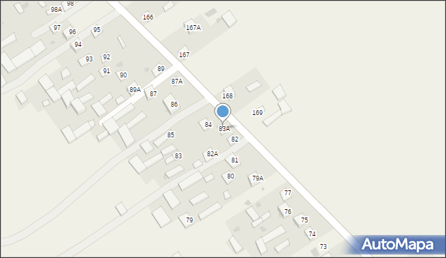 Dzierzkowice-Zastawie, Dzierzkowice-Zastawie, 83, mapa Dzierzkowice-Zastawie