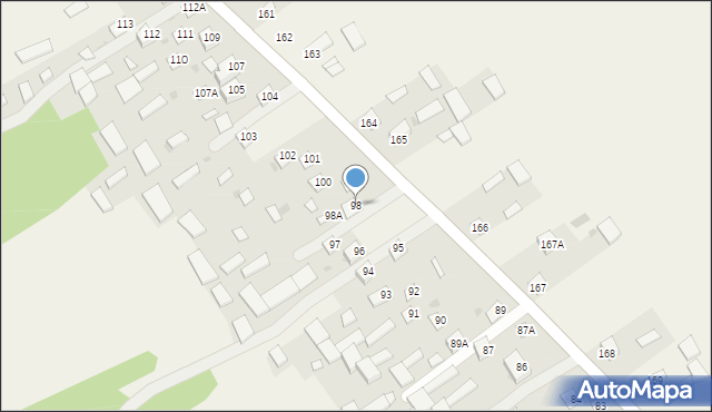 Dzierzkowice-Zastawie, Dzierzkowice-Zastawie, 98, mapa Dzierzkowice-Zastawie