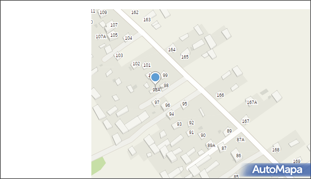 Dzierzkowice-Zastawie, Dzierzkowice-Zastawie, 98A, mapa Dzierzkowice-Zastawie