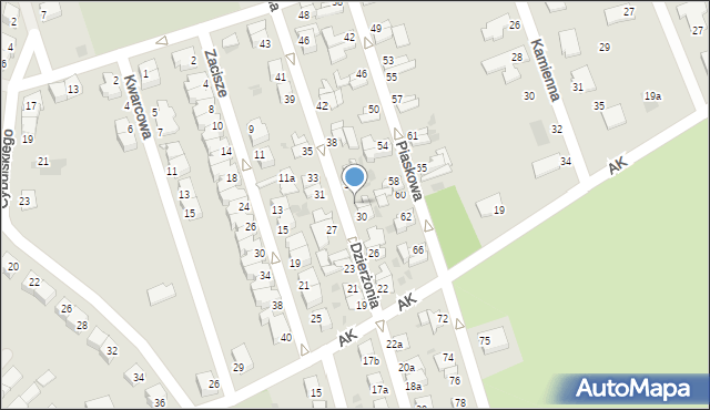 Dzierżoniów, Dzierżonia, ks., 32, mapa Dzierżoniów