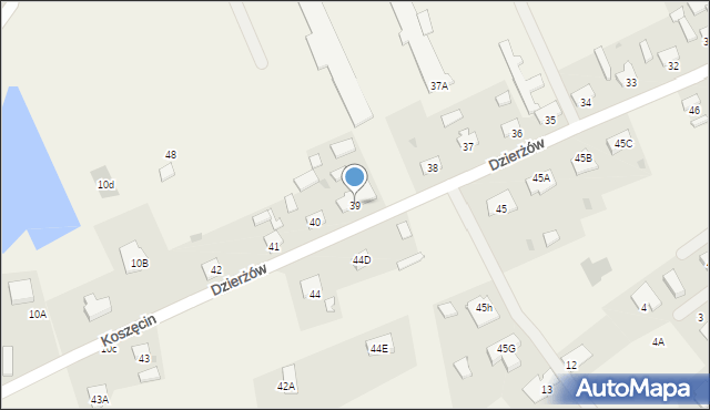 Dzierżów, Dzierżów, 39, mapa Dzierżów