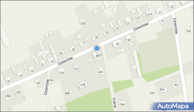 Dzierżów, Dzierżów, 48, mapa Dzierżów