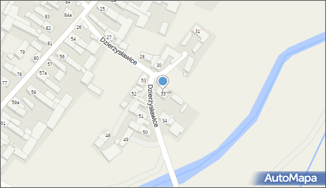 Dzierżysławice, Dzierżysławice, 33, mapa Dzierżysławice