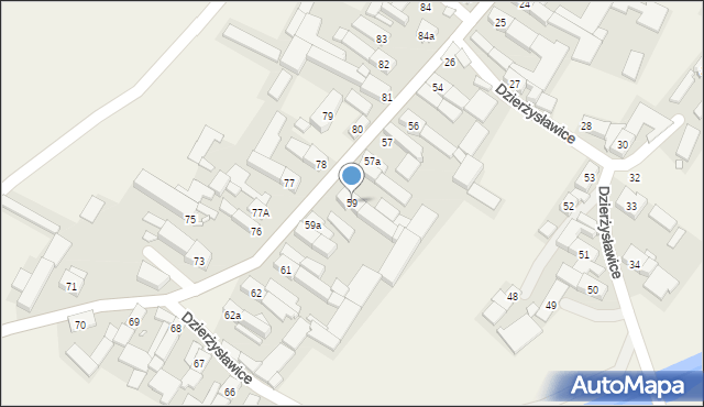 Dzierżysławice, Dzierżysławice, 59, mapa Dzierżysławice