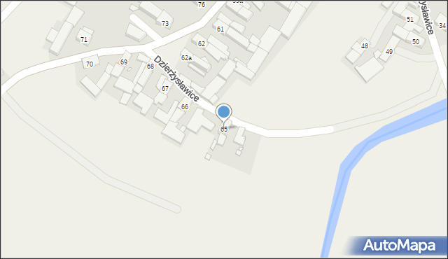 Dzierżysławice, Dzierżysławice, 65, mapa Dzierżysławice