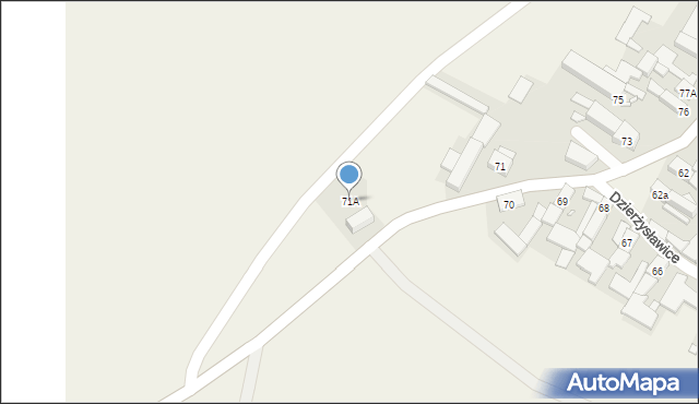 Dzierżysławice, Dzierżysławice, 71A, mapa Dzierżysławice