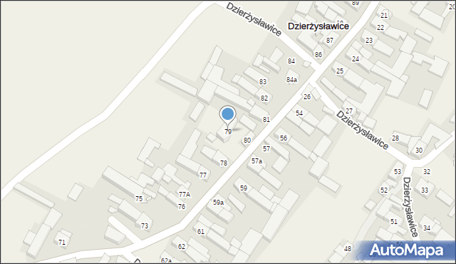 Dzierżysławice, Dzierżysławice, 79, mapa Dzierżysławice