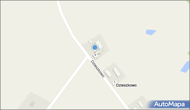 Dzieszkowo, Dzieszkowo, 4, mapa Dzieszkowo