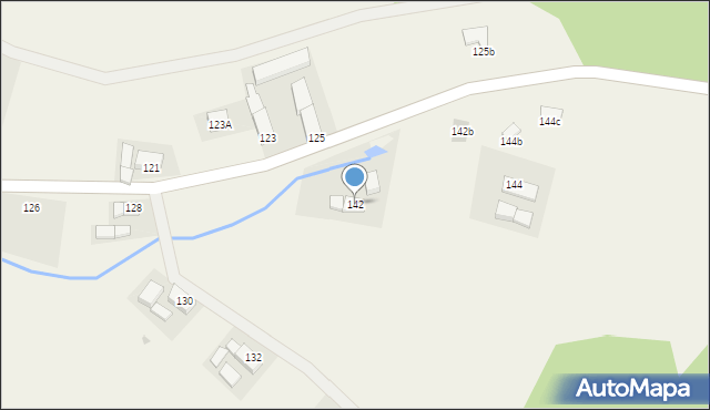 Dzietrzychowice, Dzietrzychowice, 142, mapa Dzietrzychowice